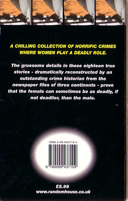 John Dunning MURDEROUS WOMEN .Arrow 1986 rear cover image