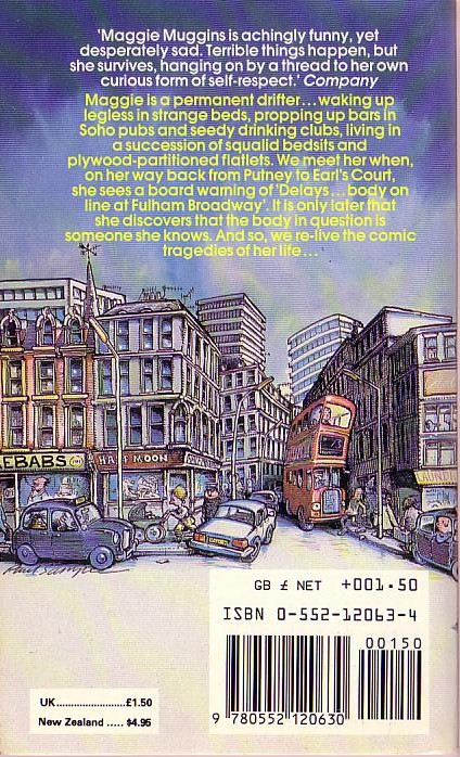 Keith Waterhouse  MAGGIE MUGGINS magnified rear book cover image