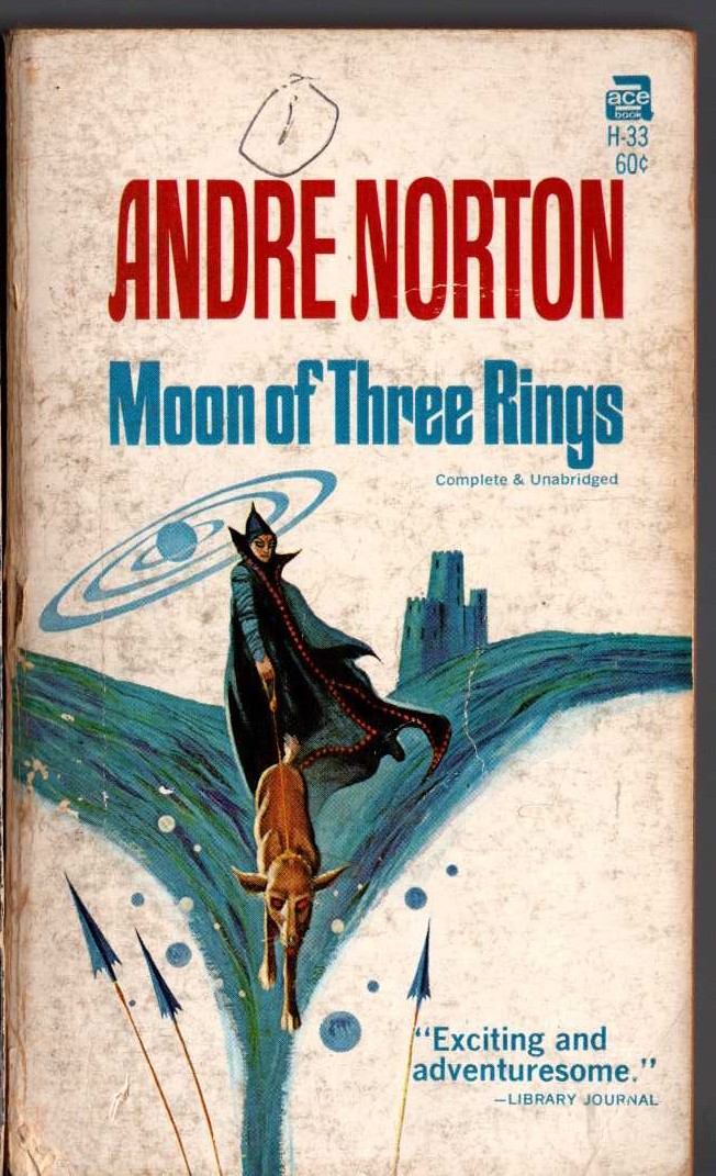 Andre Norton  MOON OF THREE RINGS front book cover image