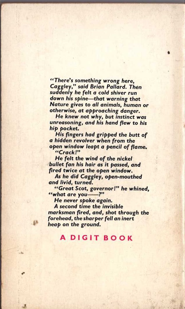 Edgar Wallace  GREY TIMOTHY magnified rear book cover image