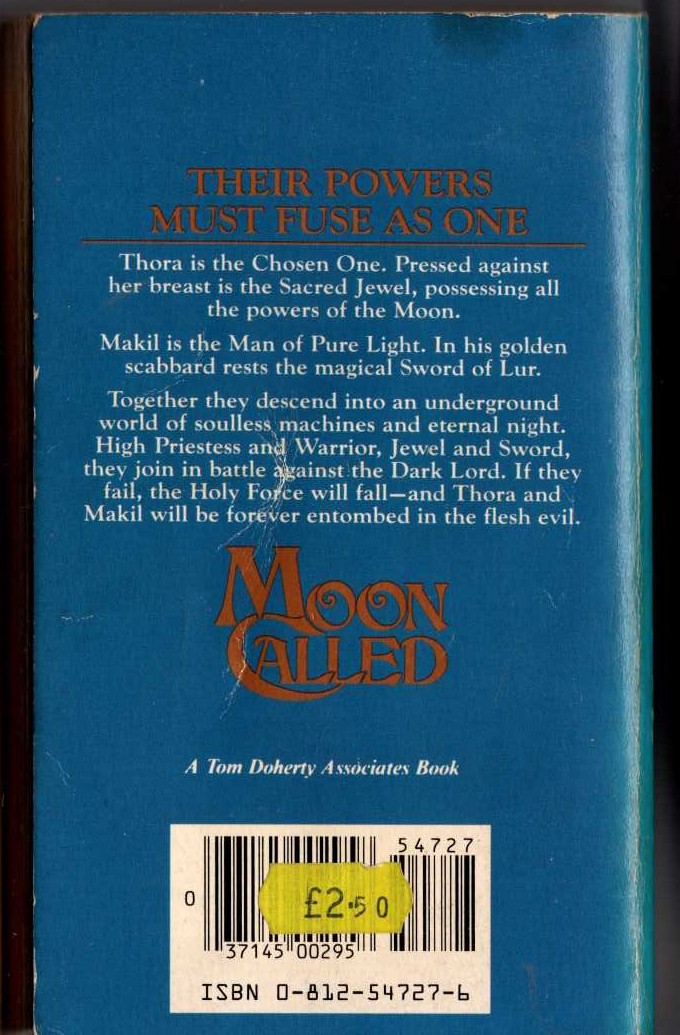 Andre Norton  MOON CALLED magnified rear book cover image