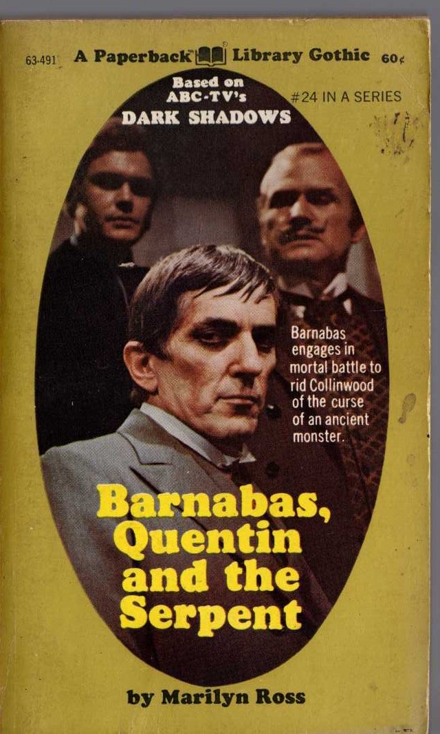 Marilyn Ross  BARNABAS, QUENTIN AND THE SERPENT front book cover image