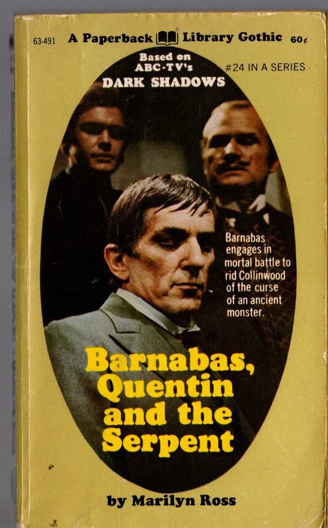 Marilyn Ross  BARNABAS, QUENTIN AND THE SERPENT front book cover image