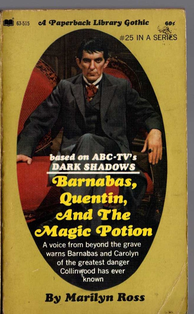 Marilyn Ross  BARNABAS, QUENTIN, AND THE MAGIC POTION front book cover image
