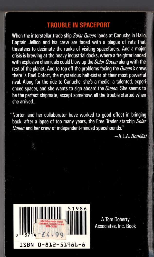 (Norton, Andre & Griffin, P.M.) REDLINE THE STARS magnified rear book cover image