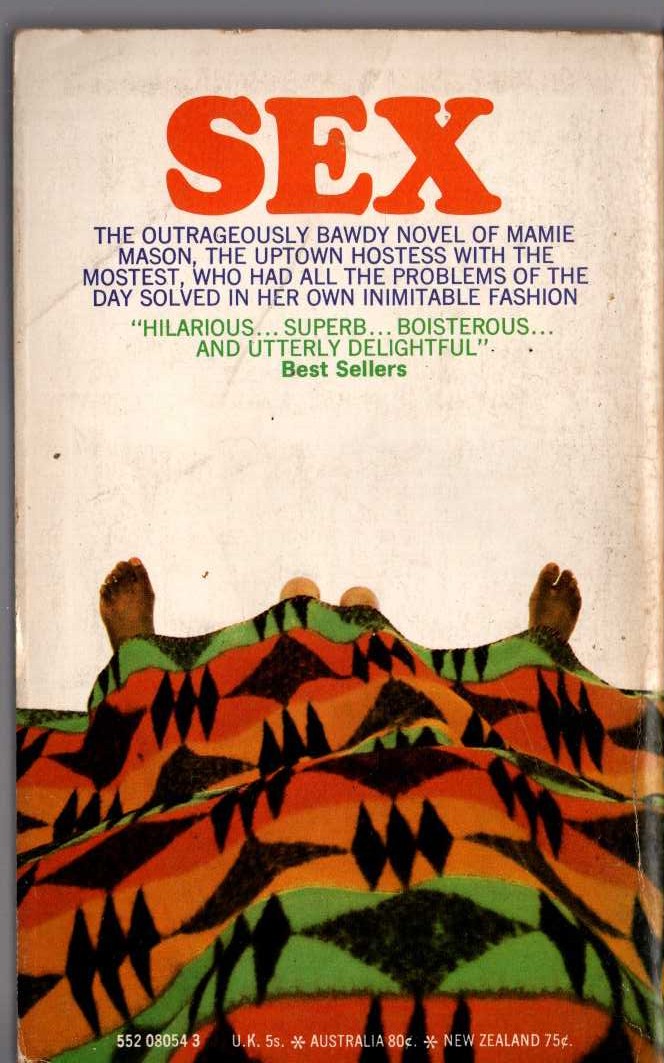 Chester Himes  PINKTOES magnified rear book cover image