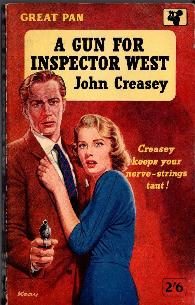 John Creasey  A GUN FOR INSPECTOR WEST front book cover image