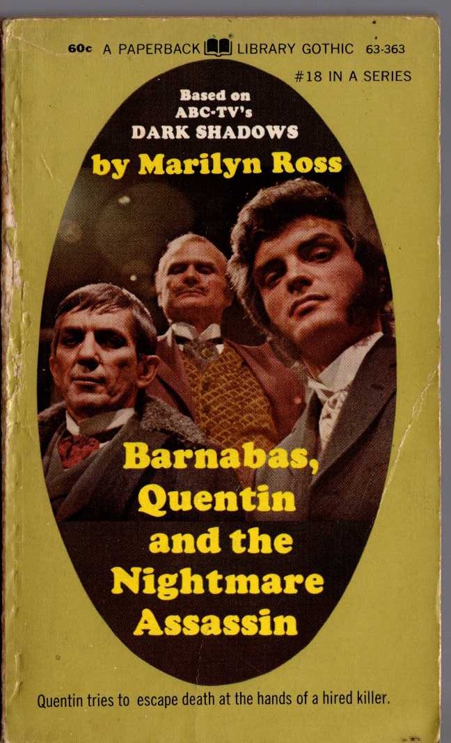Marilyn Ross  BARNABAS, QUENTIN AND THE NIGHTMARE ASSASSIN front book cover image