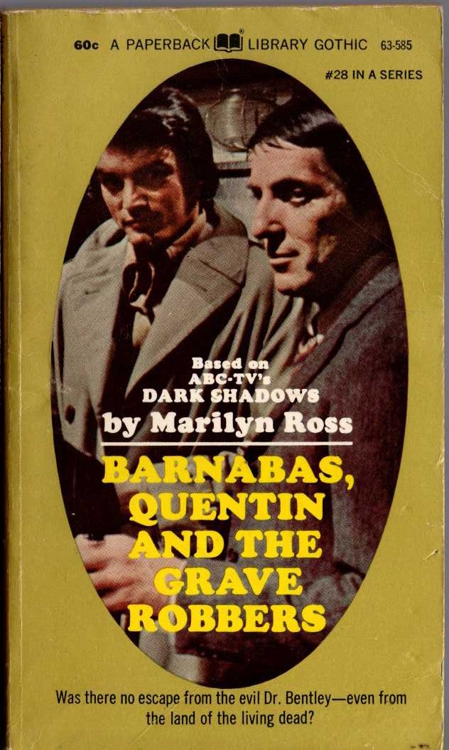 Marilyn Ross  BARNABAS, QUENTIN AND THE GRAVE ROBBERS front book cover image