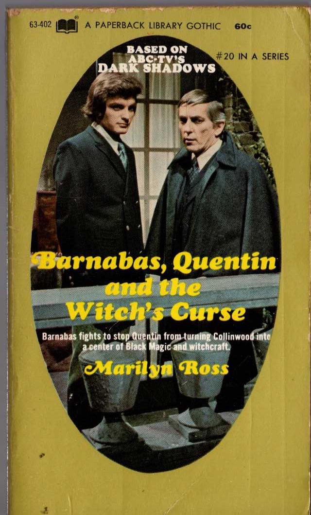 Marilyn Ross  BARNABAS, QUENTIN AND THE WITCH'S CURSE front book cover image