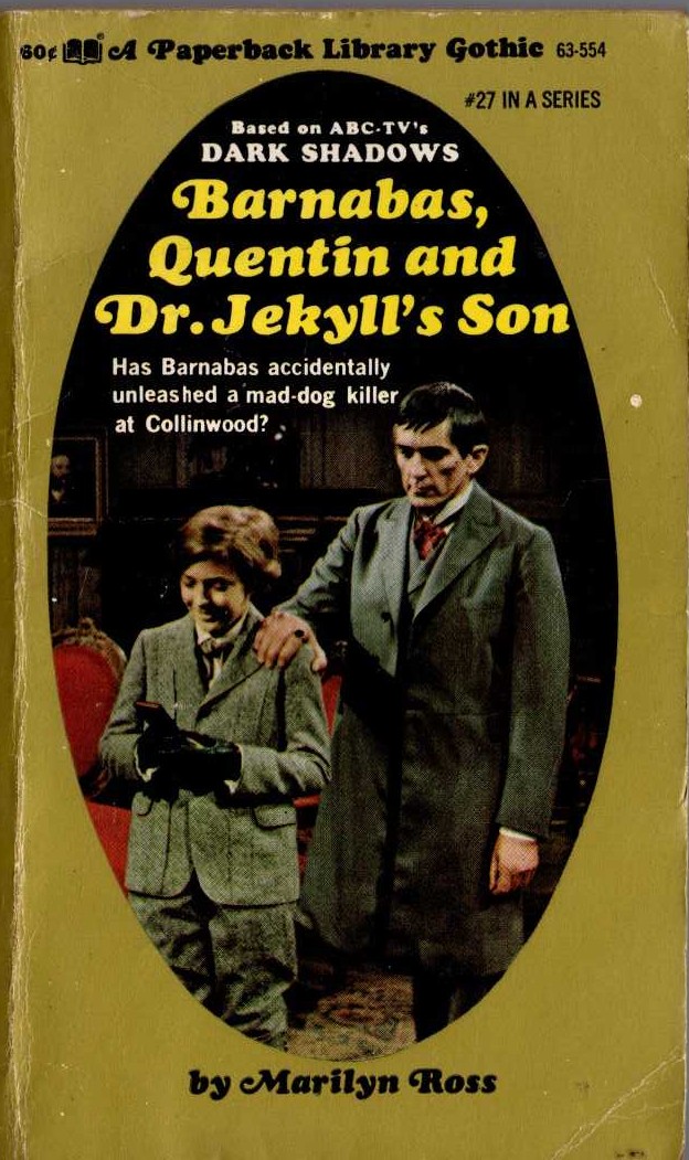 Marilyn Ross  BARNABAS, QUENTIN AND DR. JEKYLL'S SON front book cover image