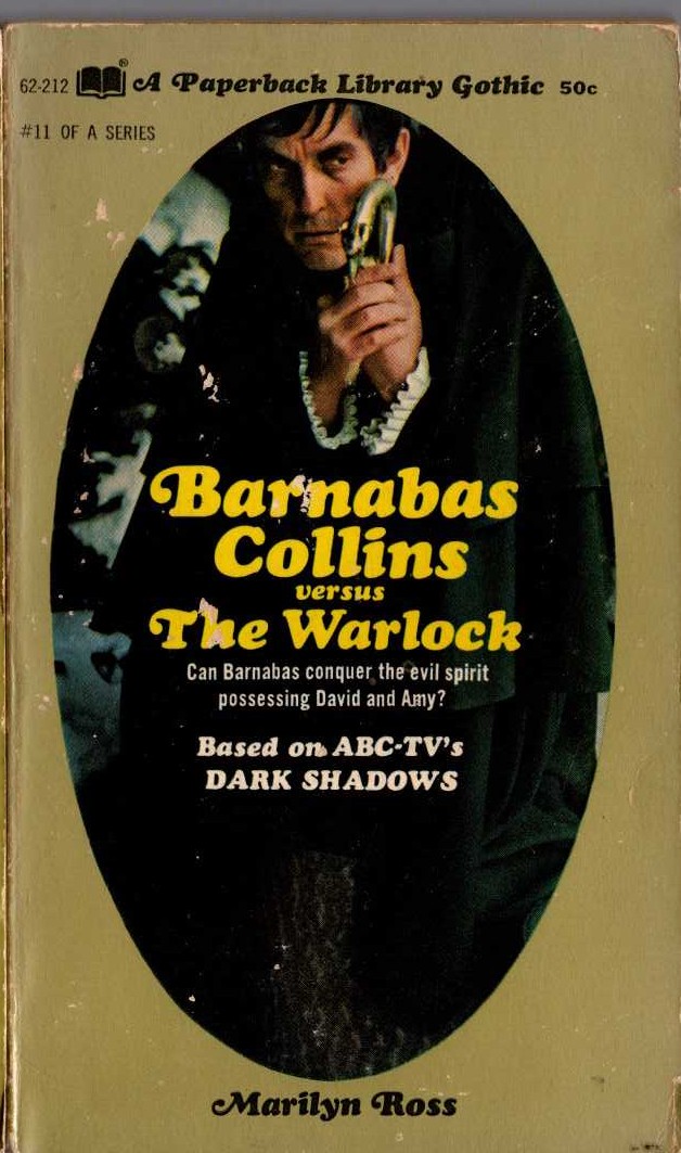Marilyn Ross  BARNABAS COLLINS VERSUS THE WARLOCK front book cover image