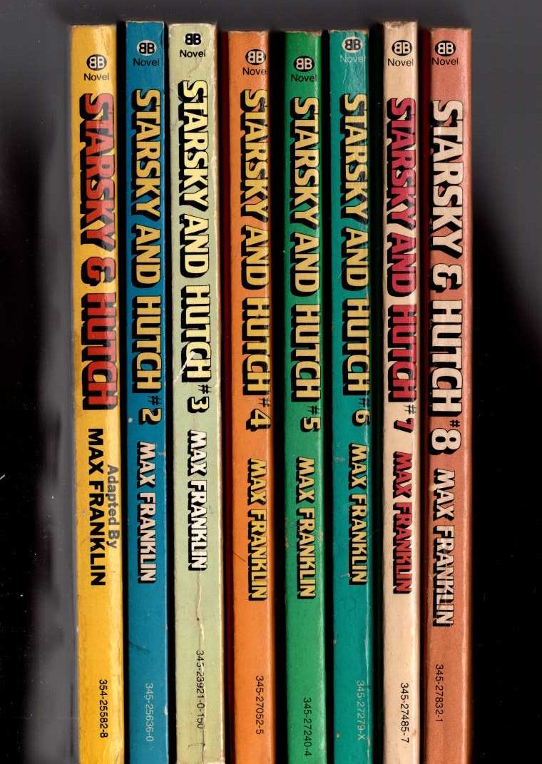 Max Franklin  Full set of 8 books: STARSKY & HUTCH. Volumes 1 to 8 front book cover image