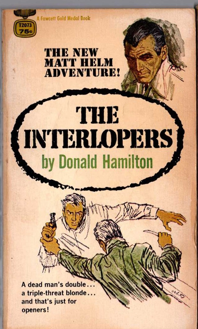 Donald Hamilton  THE INTERLOPERS front book cover image