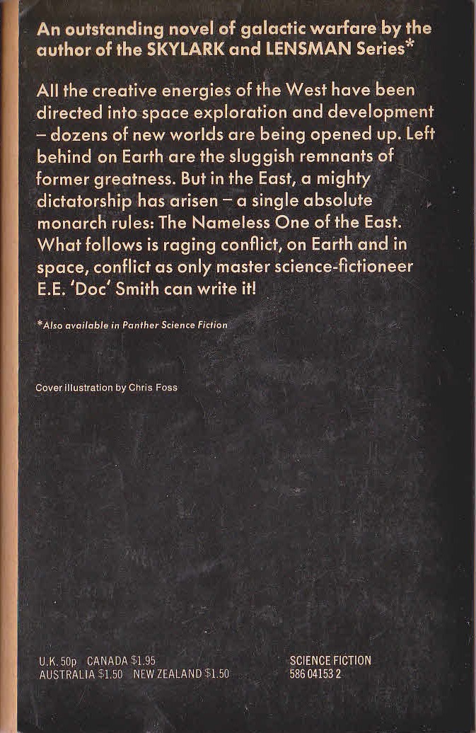E.E.'Doc' Smith  SUBSPACE EXPLORERS magnified rear book cover image
