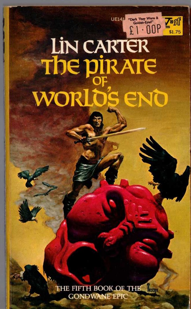 Lin Carter  THE PIRATE OF WORLD'S END front book cover image