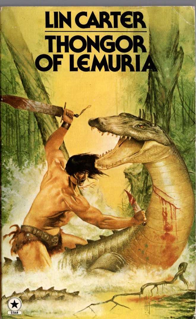 Lin Carter  THONGOR OF LEMURIA front book cover image