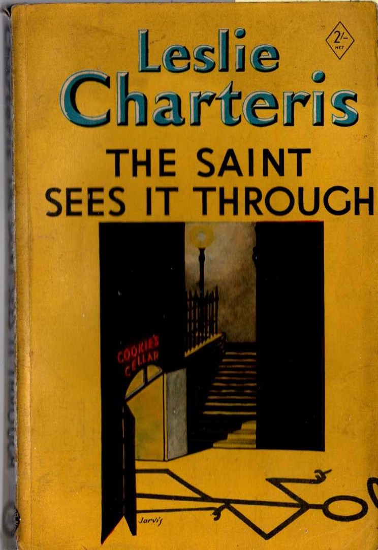 Leslie Charteris  THE SAINT SEES IT THROUGH front book cover image