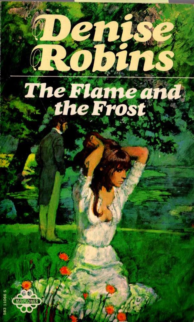 Denise Robins  THE FLAME AND THE FROST front book cover image