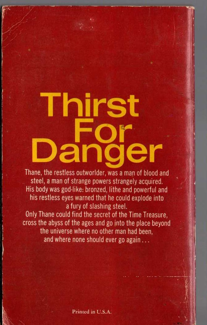 Lin Carter  TOWER AT THE EDGE OF TIME magnified rear book cover image