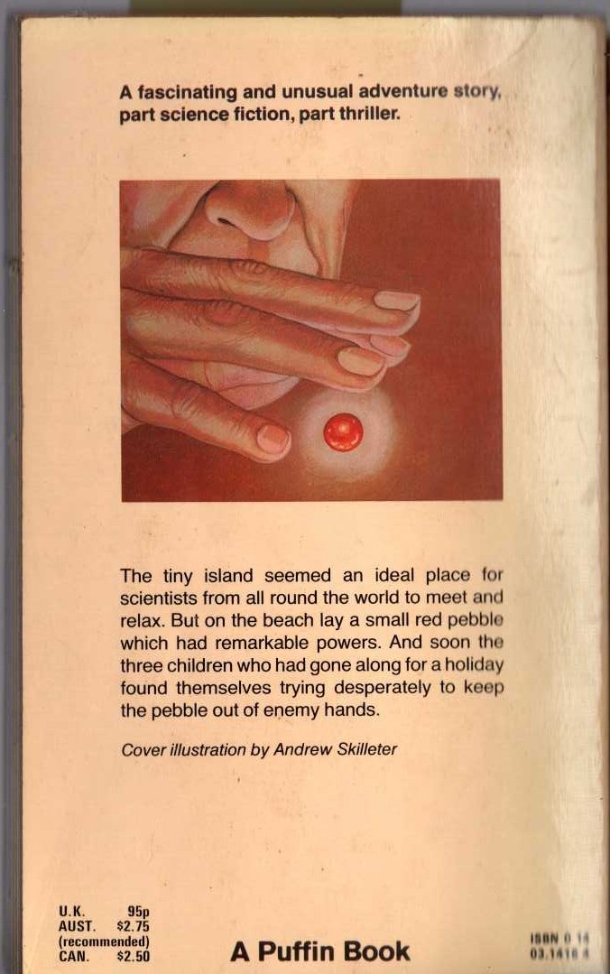 Nicholas Fisk  ANTIGRAV magnified rear book cover image