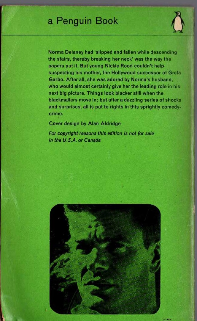 Patrick Quentin  SUSPICIOUS CIRCUMSTANCES magnified rear book cover image