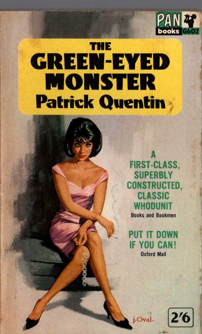 Patrick Quentin  THE GREEN-EYED MONSTER front book cover image