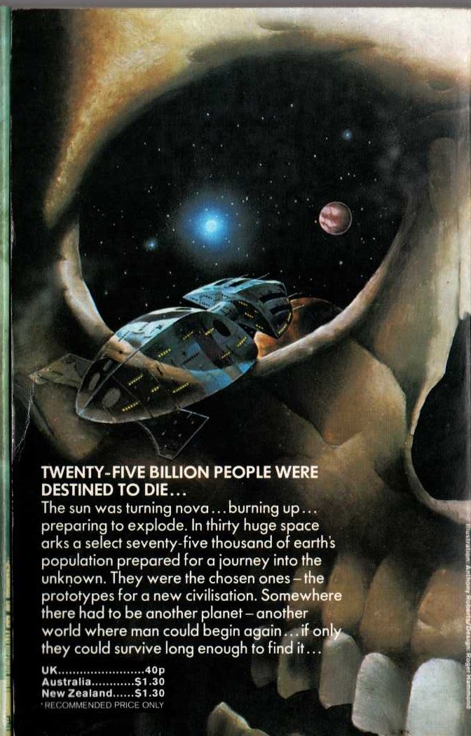 James Blish  AND ALL THE STARS A STAGE magnified rear book cover image