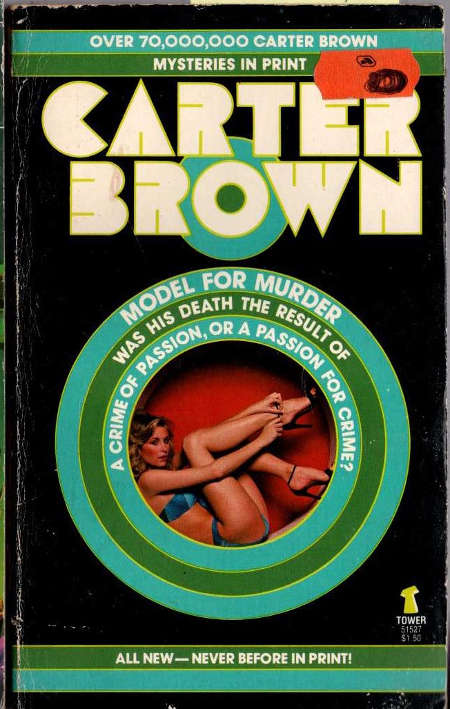 Carter Brown  MODEL FOR MURDER front book cover image