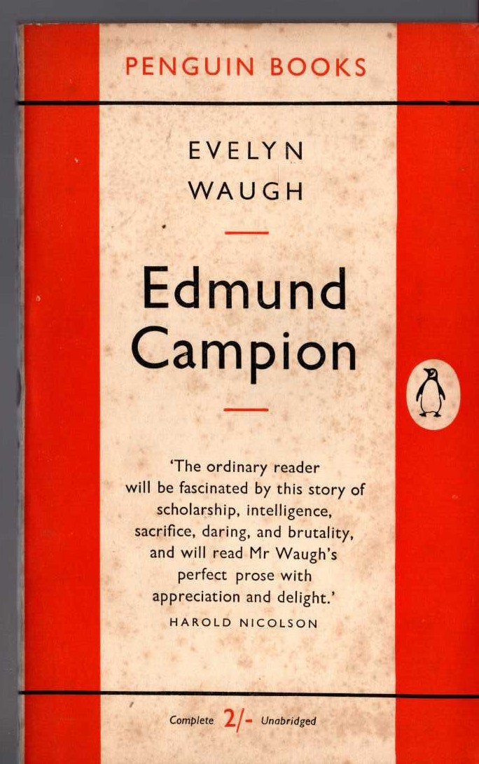 Evelyn Waugh  EDMUND CAMPION front book cover image