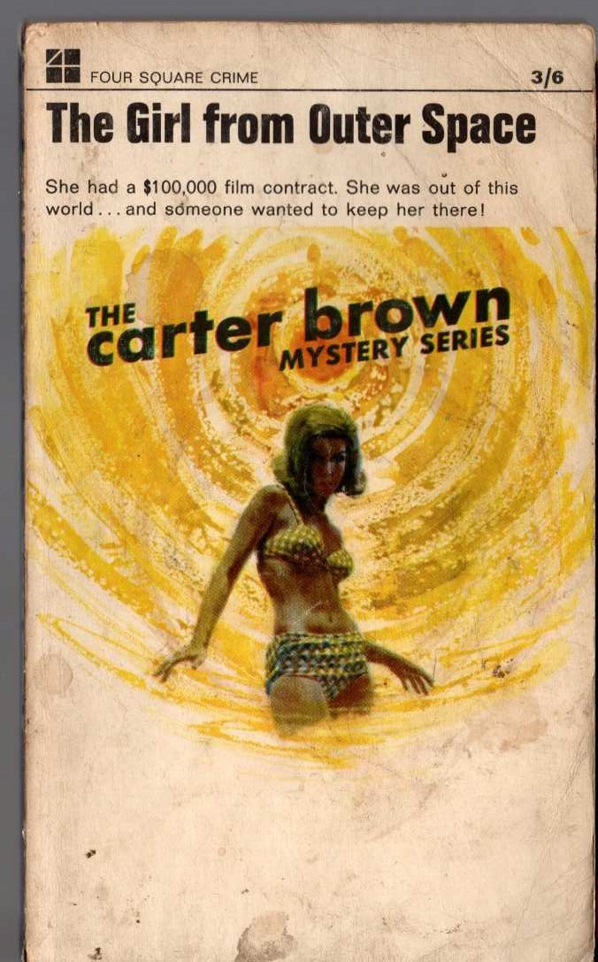 Carter Brown  THE GIRL FROM OUTER SPACE front book cover image