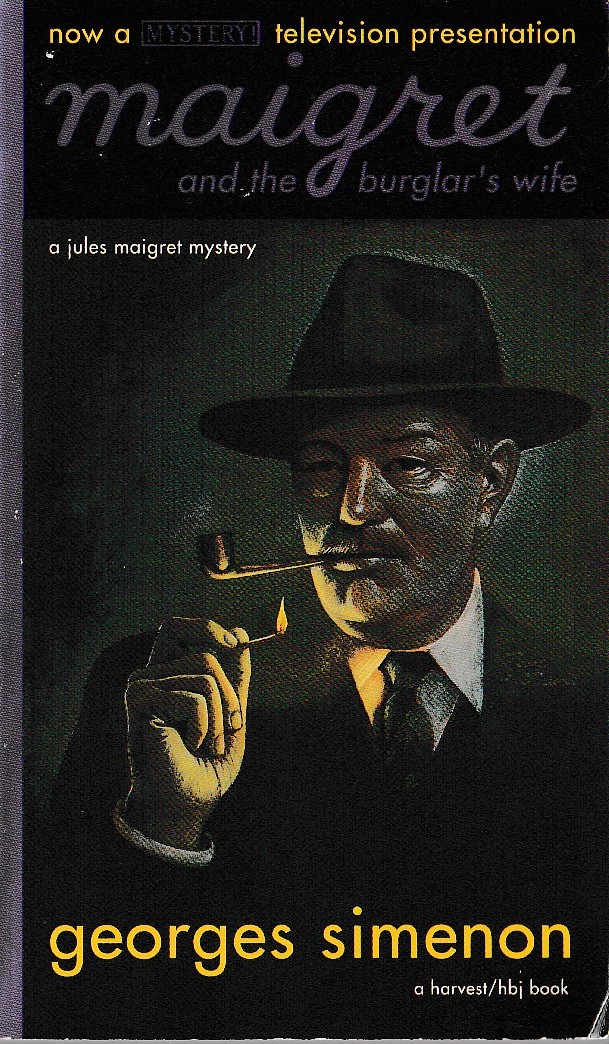 Georges Simenon  MAIGRET AND THE BURGLAR'S WIFE (TV tie-in) front book cover image