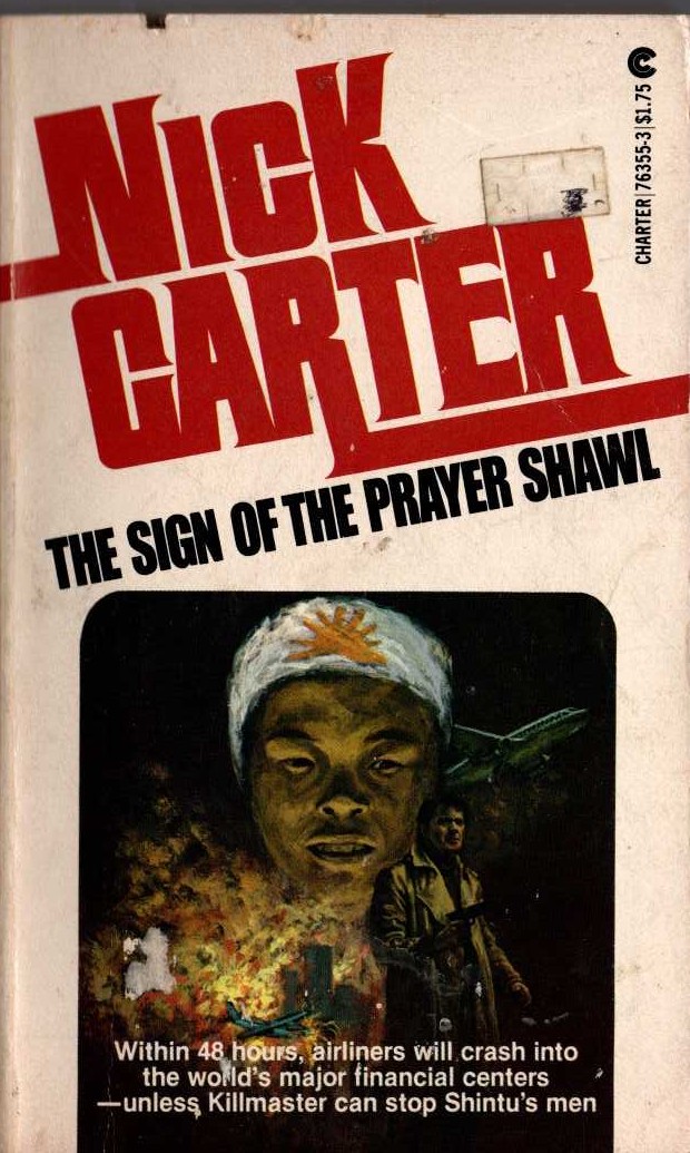 Nick Carter  THE SIGN OF THE PRAYER SHAWL front book cover image