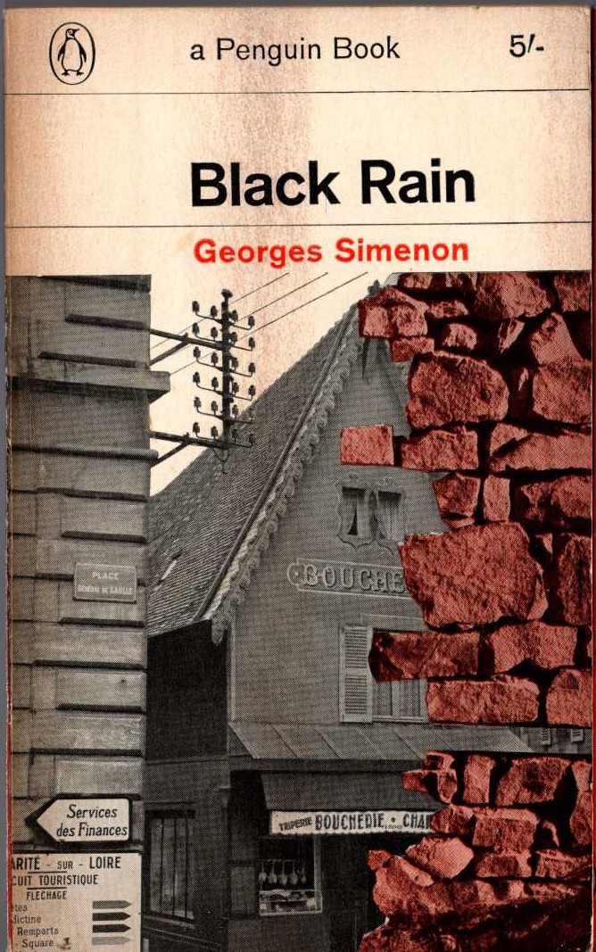 Georges Simenon  BLACK RAIN front book cover image