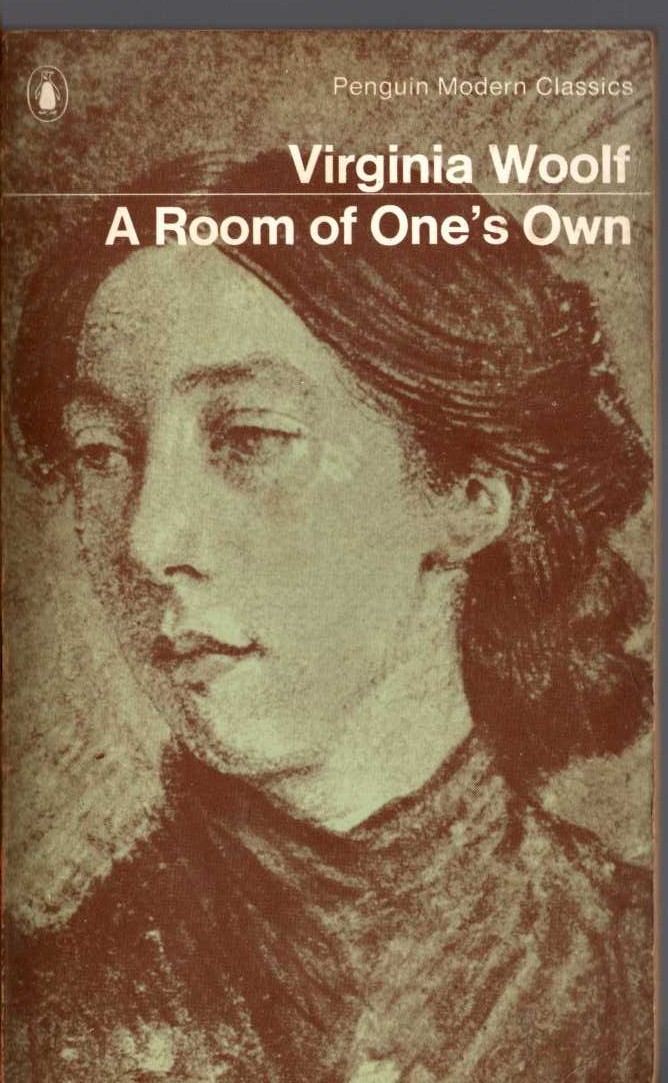 Virginia Woolf  A ROOM OF ONE'S OWN front book cover image