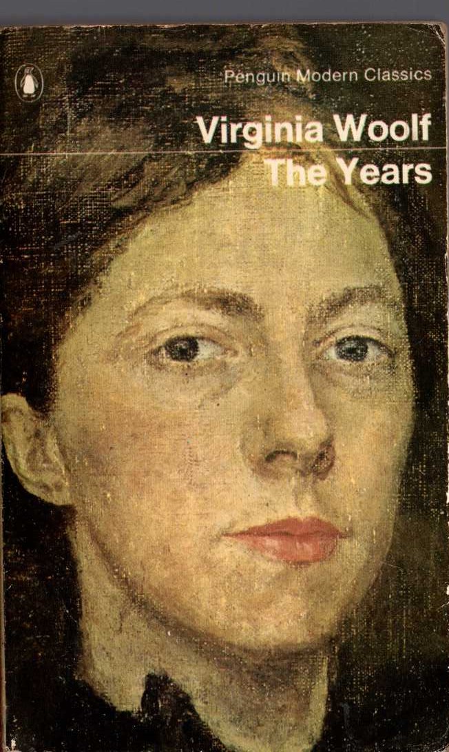 Virginia Woolf  THE YEARS front book cover image