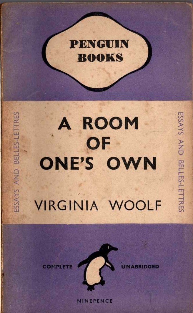 Virginia Woolf  A ROOM OF ONE'S OWN front book cover image