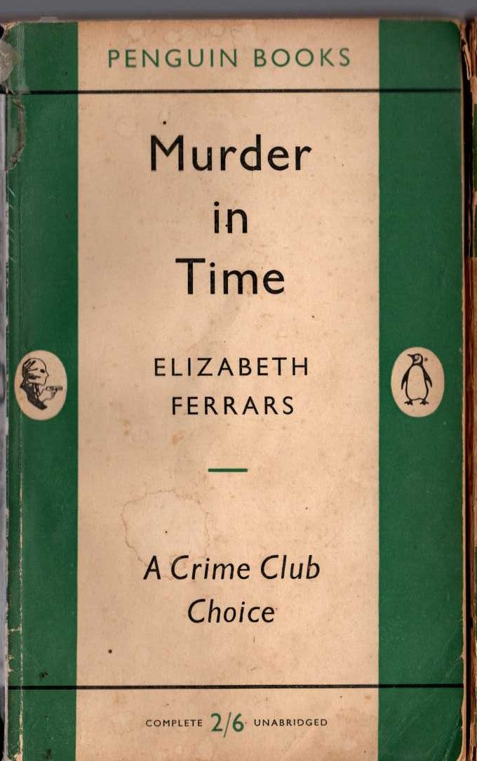 Elizabeth Ferrars  MURDER IN TIME front book cover image
