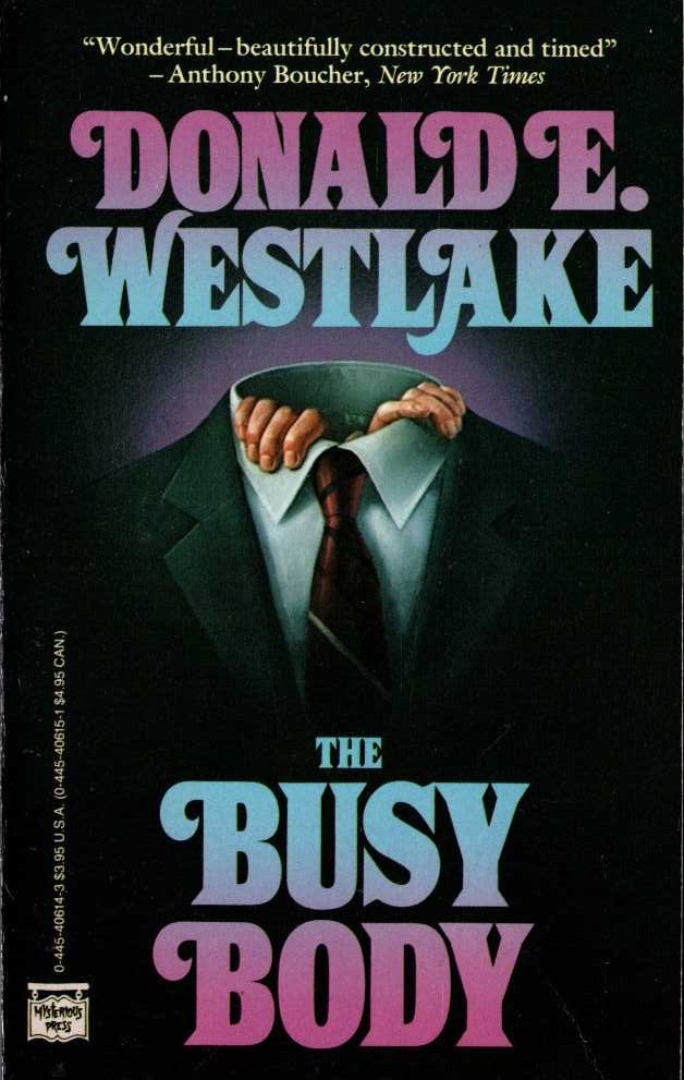 Donald E. Westlake  THE BUSY BODY front book cover image