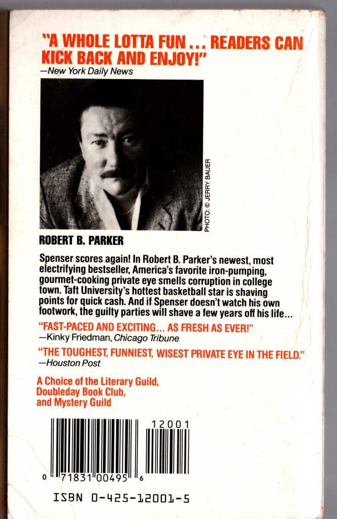 Robert B. Parker  PLAYMATES magnified rear book cover image