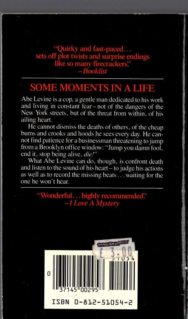 Donald E. Westlake  LEVINE magnified rear book cover image