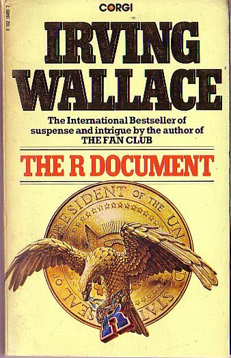 Irving Wallace  THE R DOCUMENT front book cover image