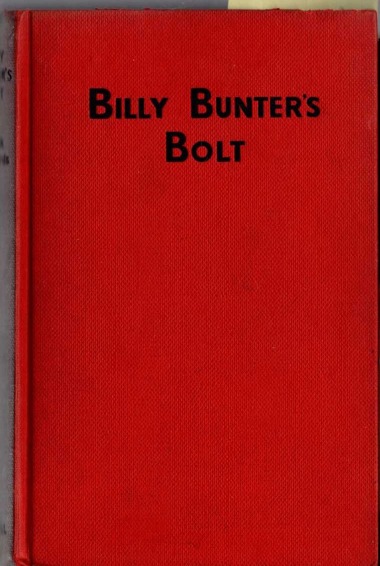BILLY BUNTER'S BOLT front book cover image