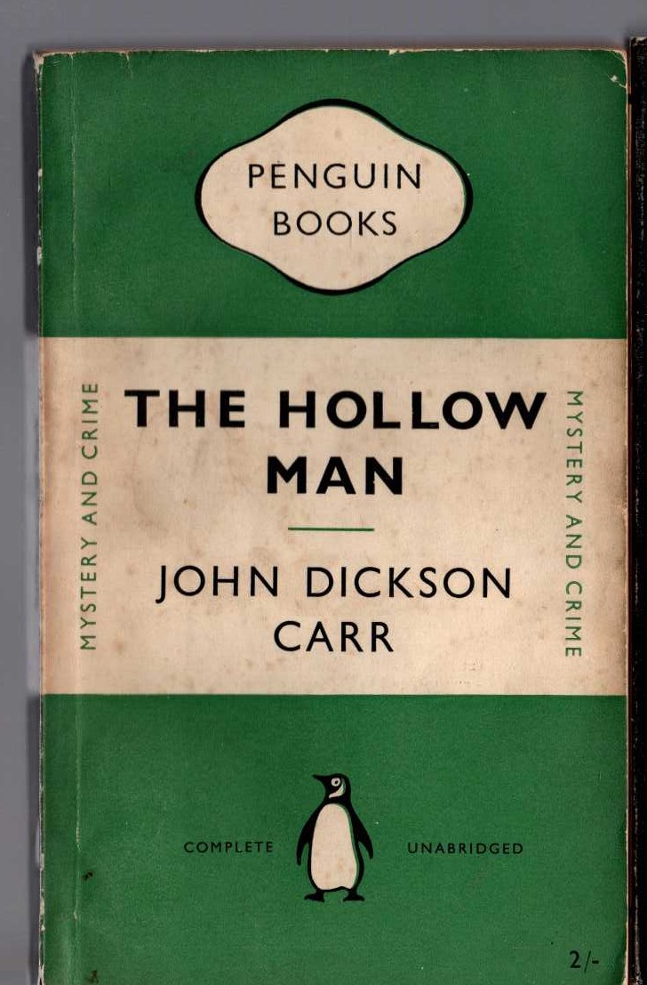 John Dickson Carr  THE HOLLOW MAN front book cover image