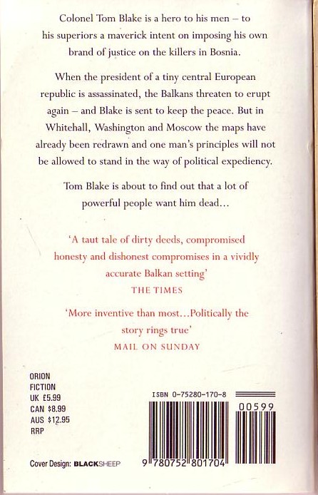 Tim Sebastian  WAR DANCE magnified rear book cover image