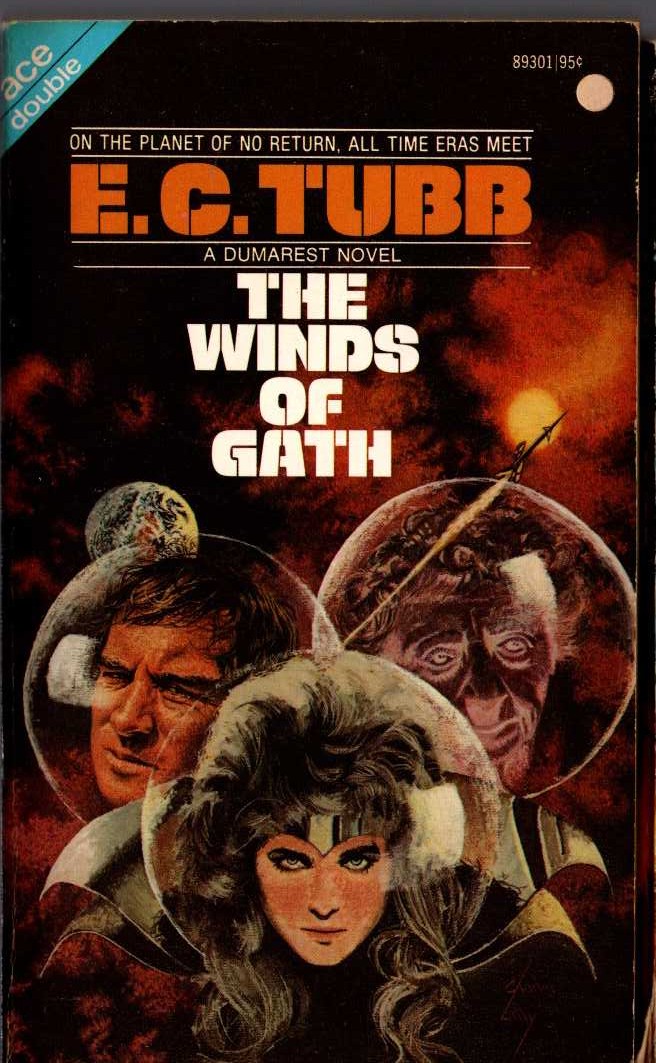E.C. Tubb  DERAI and THE WINDS OF GATH front book cover image
