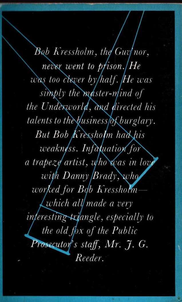 Edgar Wallace  THE GUV'NOR magnified rear book cover image