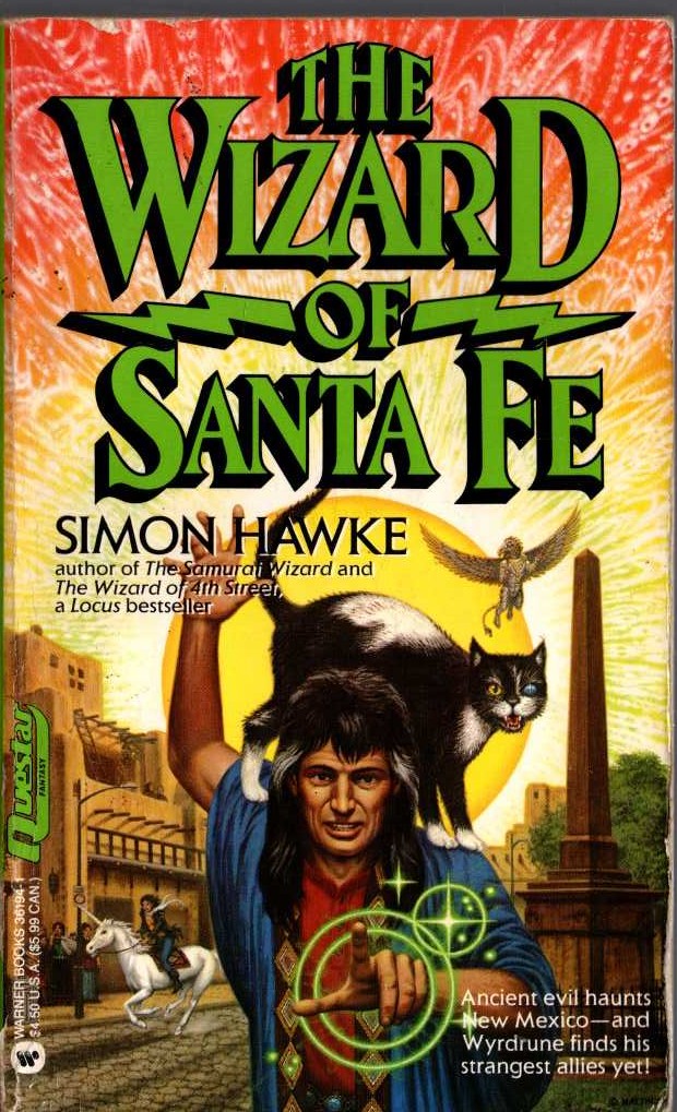 Simon Hawke  THE WIZARD OF SANTA FE front book cover image