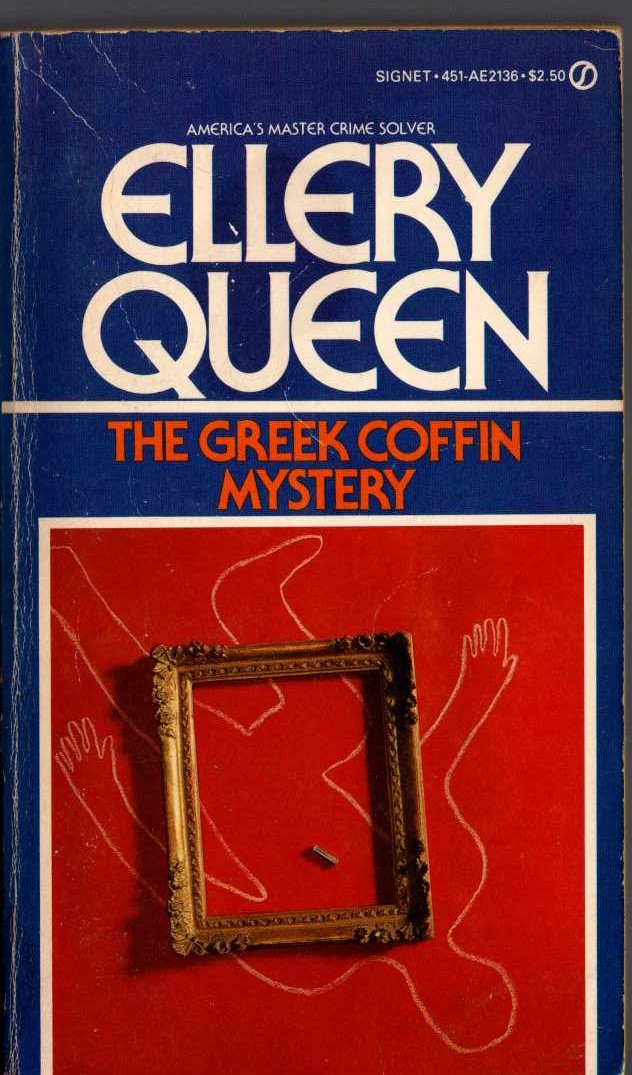 Ellery Queen  THE GREEK COFFIN MYSTERY front book cover image