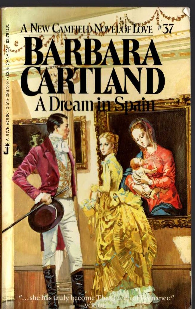 Barbara Cartland  A DREAM IN SPAIN front book cover image
